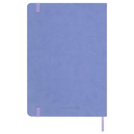 Скетчбук, слоновая кость 140 г/м2 130х210 мм, 80 л., КОЖЗАМ, резинка, BRAUBERG ART CLASSIC, пастель сиреневый, 116879