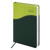 Ежедневник датированный 2026 А5 138x213 мм, BRAUBERG "Bond", под кожу, зеленый/салатовый, 117043 Ежедневник датированный 2026 А5 138x213 мм, BRAUBERG "Bond", под кожу, зеленый/салатовый, 117043