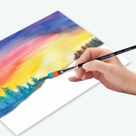 Кисти художественные BRAUBERG ART CLASSIC, набор 3 штуки, синтетика (круглая № 2, плоские № 8, 12), 200944 Кисти художественные BRAUBERG ART CLASSIC, набор 3 штуки, синтетика (круглая № 2, плоские № 8, 12), 200944