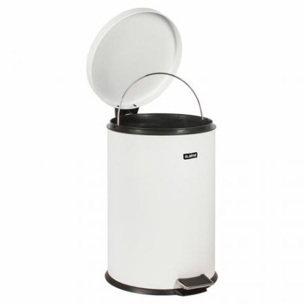 Ведро мусорное с педалью 20 литров "Classic", БЕЛОЕ ГЛЯНЦЕВОЕ, металлическое, со съемным внутренним ведром, LAIMA, 604949 Ведро мусорное с педалью 20 литров "Classic", БЕЛОЕ ГЛЯНЦЕВОЕ, металлическое, со съемным внутренним ведром, LAIMA, 604949