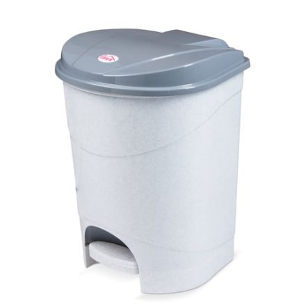 Ведро мусорное с КРЫШКОЙ и ПЕДАЛЬЮ 19 литров, 39х30,5х30,5 см, серое, IDEA, М2892 Ведро мусорное с КРЫШКОЙ и ПЕДАЛЬЮ 19 литров, 39х30,5х30,5 см, серое, IDEA, М2892