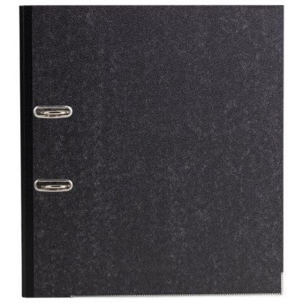 Папка-регистратор ОФИСМАГ, фактура стандарт, с мраморным покрытием, 50 мм, черный корешок, 222096