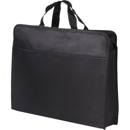 Папка-портфель A4 2 отделения, на молнии, 100% полиэстер, черный 63753 Папка-портфель A4 2 отделения, на молнии, 100% полиэстер, черный 63753