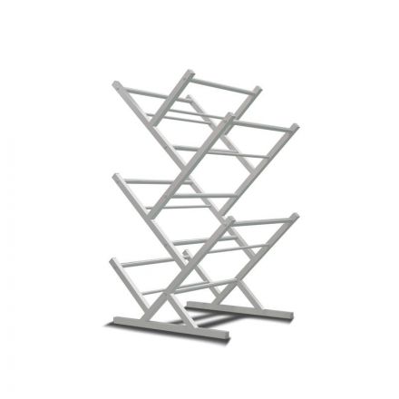 Стеллаж для воды Стилс-10 на 10 тар серый металлик 402х440х838 мм