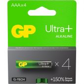 Батарейка GP Ultra+ Alkaline LR03 (AAA) 4шт/уп (24AUPA21-2CRSB4) Батарейка GP Ultra+ Alkaline LR03 (AAA) 4шт/уп (24AUPA21-2CRSB4)