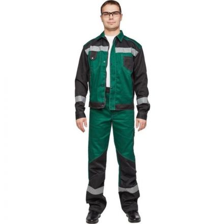 Костюм рабочий летний мужской л21-КБР зелен/черн. (р.44-46) 182-188 Костюм рабочий летний мужской л21-КБР зелен/черн. (р.44-46) 182-188