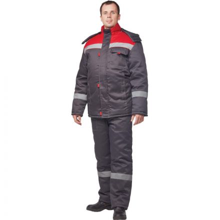 Костюм рабочий зимний муж з31-КПК сер/красн (р.44-46) 158-164 (Арсенал-СП) Костюм рабочий зимний муж з31-КПК сер/красн (р.44-46) 158-164 (Арсенал-СП)