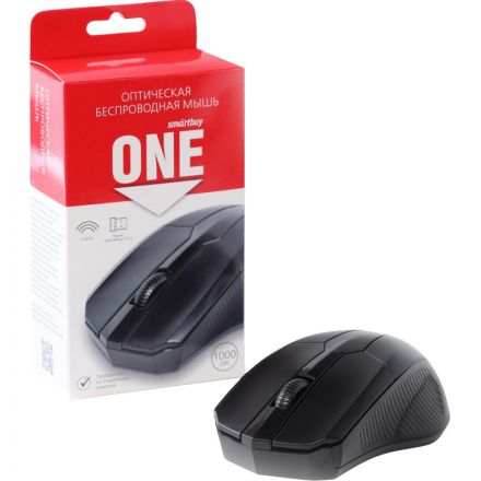 Мышь компьютерная Smartbuy ONE 303AG-K WLS черная (SBM-303AG-K)/50