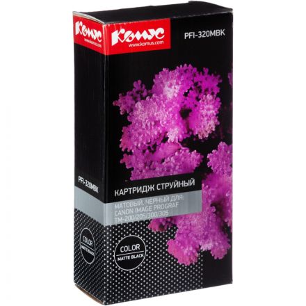 Картридж струйный Комус PFI-320MBK (2889C001) чер.мат. для TM-200/205/300 Картридж струйный Комус PFI-320MBK (2889C001) чер.мат. для TM-200/205/300