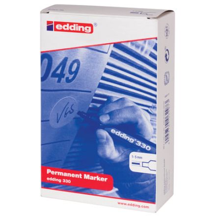 Маркер перманентный (нестираемый) EDDING 330, ЧЕРНЫЙ, скошенный наконечник, 1-5 мм, E-330/1 Маркер перманентный (нестираемый) EDDING 330, ЧЕРНЫЙ, скошенный наконечник, 1-5 мм, E-330/1