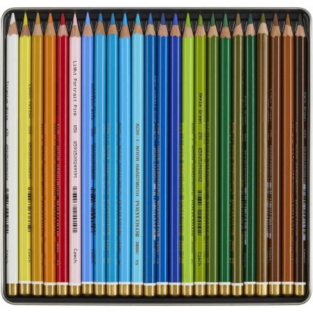 Карандаши цветные худож POLYCOLOR Пейзаж 24цв/наб мет.кор. 3824024015PL Карандаши цветные худож POLYCOLOR Пейзаж 24цв/наб мет.кор. 3824024015PL