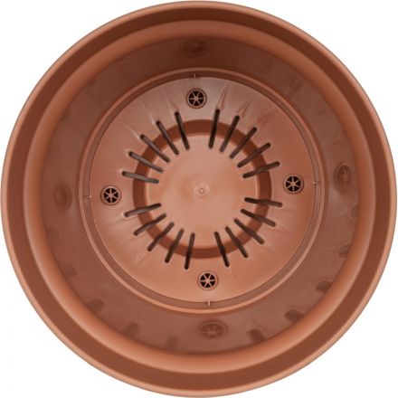 Горшок д/цветов Mint D185мм, 2,3л с поддоном (терракотовый), 221612032 Горшок д/цветов Mint D185мм, 2,3л с поддоном (терракотовый), 221612032