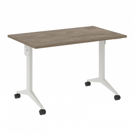 X-Pull Стол складной мобильный X.M-2.7 Тиквуд тёмный/Белый металл 1180*720*753