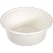 Тарелка одноразовая д/супа, d-130мм, 350мл белая, сахарный тростник 50шт/уп