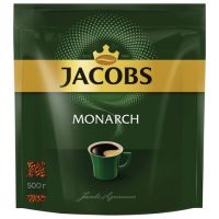 Кофе растворимый JACOBS "Monarch", сублимированный, 500 г, мягкая упаковка, 8052130
