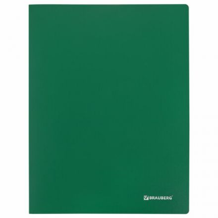 Папка 10 вкладышей BRAUBERG "Office", зеленая, 0,5 мм, 271323 Папка 10 вкладышей BRAUBERG "Office", зеленая, 0,5 мм, 271323