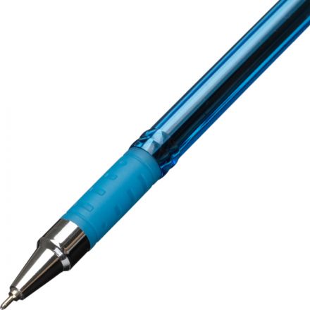 Ручка шариковая Комус Blue Rain, д.ш. 0,7 мм, гол.корп, манж., синяя Ручка шариковая Комус Blue Rain, д.ш. 0,7 мм, гол.корп, манж., синяя