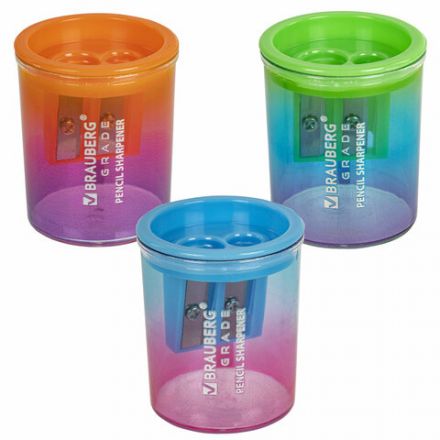 Точилка для классических и утолщенных карандашей BRAUBERG "Grade", НАБОР 3 штуки, 271999 Точилка для классических и утолщенных карандашей BRAUBERG "Grade", НАБОР 3 штуки, 271999