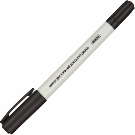 Маркер для CD Attache двусторонний черный 0,5/1,2 мм Маркер для CD Attache двусторонний черный 0,5/1,2 мм