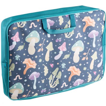 Папка для труда №1School Грибы А3 на молн,ткань,475х345х75,ПМД3-20-4 Папка для труда №1School Грибы А3 на молн,ткань,475х345х75,ПМД3-20-4