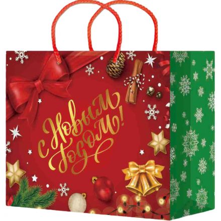 Пакет подарочный  микс 41X56X24СM, НГ 10шт/уп,XXLH- 946/947