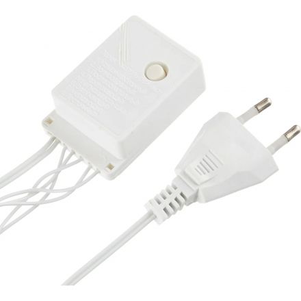 Гирлянда светодиодная сосулька 300л.LED бел,бел.каб 5.64х0.56м+1.5м Е96354