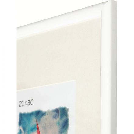 Рамка с паспарту, пластик, 21х30, белый цвет 500П Рамка с паспарту, пластик, 21х30, белый цвет 500П