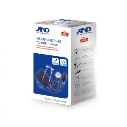 Тонометр AND UA-100 механический (встроенный стет-п)