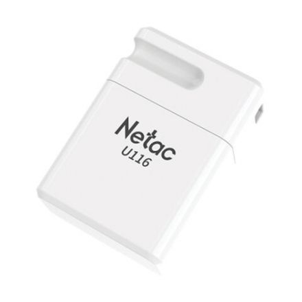 Флеш-диск 16 GB NETAC U116, USB 2.0, белый, NT03U116N-016G-20WH Флеш-диск 16 GB NETAC U116, USB 2.0, белый, NT03U116N-016G-20WH