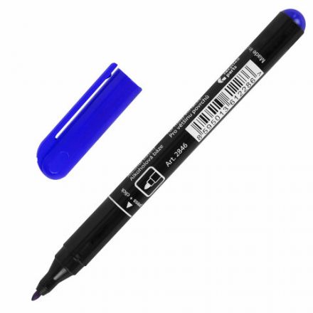 Маркер перманентный CENTROPEN 2846, СИНИЙ, тонкий наконечник, 1 мм, 6 2846 9406 Маркер перманентный CENTROPEN 2846, СИНИЙ, тонкий наконечник, 1 мм, 6 2846 9406