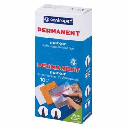 Маркер перманентный CENTROPEN 2846, СИНИЙ, тонкий наконечник, 1 мм, 6 2846 9406 Маркер перманентный CENTROPEN 2846, СИНИЙ, тонкий наконечник, 1 мм, 6 2846 9406