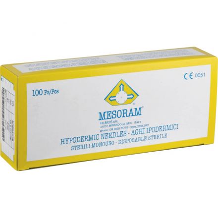 Игла для мезотерапии 33G (0,2x12мм) вн.д.0,16мм MESORAM,100шт./уп