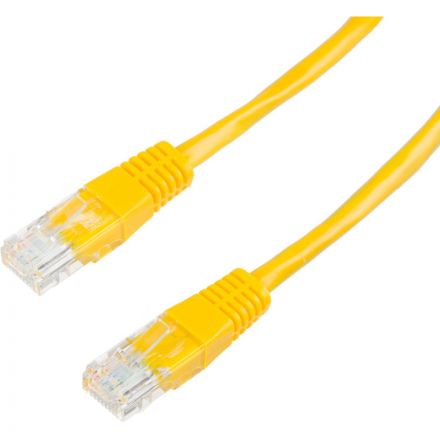 Патч-корд BigTech OPCC020 UTP CCA кат.5e/1м/литой/многожильный (желтый)