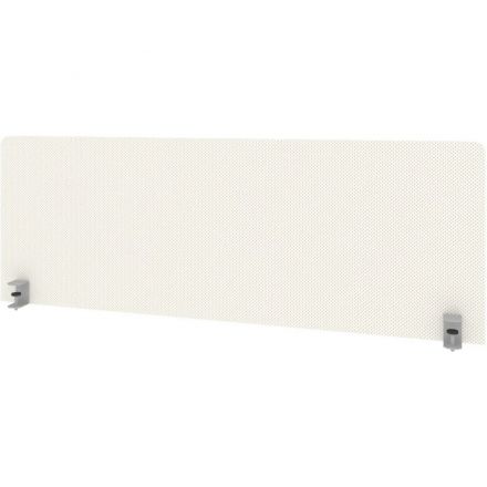 Экран Metal System Style ткан. д/стола Б.ТЭКР-3 1250х450х28 белый/мет.серый