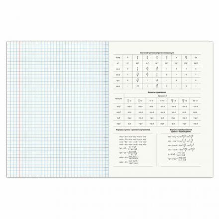 Тетрадь предметная "SPORT CLUB" 48 л., обложка картон, АЛГЕБРА, клетка, подсказ, BRAUBERG, 404794