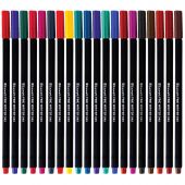 Набор капиллярных ручек Luxor "Fine Writer 045" 20цв., 0,8мм, пластиковая банка Набор капиллярных ручек Luxor "Fine Writer 045" 20цв., 0,8мм, пластиковая банка