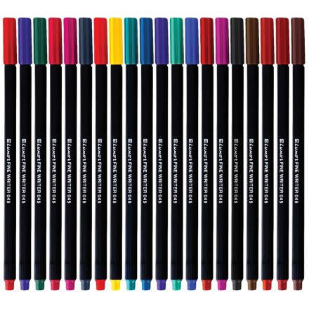 Набор капиллярных ручек Luxor "Fine Writer 045" 20цв., 0,8мм, пластиковая банка Набор капиллярных ручек Luxor "Fine Writer 045" 20цв., 0,8мм, пластиковая банка