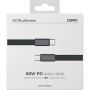 Кабель PERO DC18 ULTIMATE USB-С to USB-C, 60W, 3A, 1.5m, Black