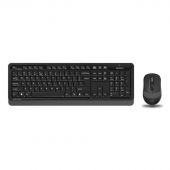 Набор клавиатура+мышь A4Tech Fstyler FG1010 черный/сер USB беспров Multime