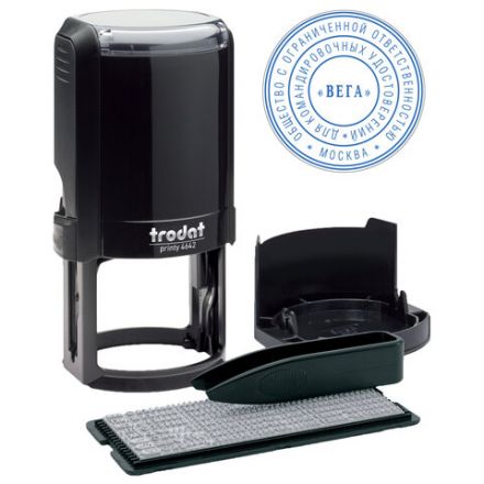 Печать самонаборная 2 круга, оттиск D=42 синий, TRODAT 4642 R2, крышка, КАССА В КОМПЛЕКТЕ, европодвес, 167182 Печать самонаборная 2 круга, оттиск D=42 синий, TRODAT 4642 R2, крышка, КАССА В КОМПЛЕКТЕ, европодвес, 167182