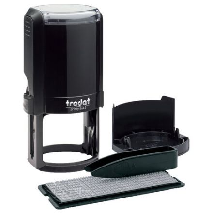 Печать самонаборная 2 круга, оттиск D=42 синий, TRODAT 4642 R2, крышка, КАССА В КОМПЛЕКТЕ, европодвес, 167182 Печать самонаборная 2 круга, оттиск D=42 синий, TRODAT 4642 R2, крышка, КАССА В КОМПЛЕКТЕ, европодвес, 167182