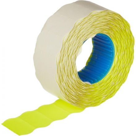 Этикет-лента волна желтая 22х12 мм эконом (10 рулонов по 1000 этикеток) Этикет-лента волна желтая 22х12 мм эконом (10 рулонов по 1000 этикеток)