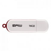 Флеш-память Silicon Power LuxMini 320, 16Gb, USB 2.0, бел, SP016GBUF2320V1W