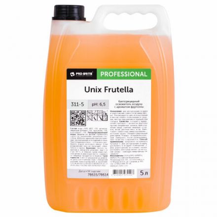 Ароматизатор освежитель воздуха, 5 л, PRO-BRITE UNIX Frutella, бактерицидный, жидкость, 311-5 Ароматизатор освежитель воздуха, 5 л, PRO-BRITE UNIX Frutella, бактерицидный, жидкость, 311-5