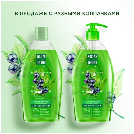 Гель для душа 750 мл, ЧИСТАЯ ЛИНИЯ "Смородина и ледниковая вода", на натуральной основе Гель для душа 750 мл, ЧИСТАЯ ЛИНИЯ "Смородина и ледниковая вода", на натуральной основе