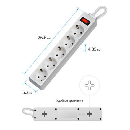 Сетевой фильтр DEFENDER ES, 5 розеток, 1,8 м, белый, 99481 Сетевой фильтр DEFENDER ES, 5 розеток, 1,8 м, белый, 99481
