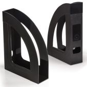 Лоток вертикальный для бумаг BRAUBERG ECONOMY, 220х70х290 мм, черный, 238112