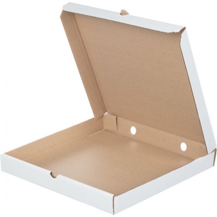 Коробка для пиццы 320х320х30 мм Т-23 беленый (10 штук в упаковке)