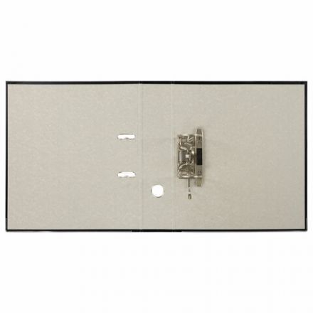 Папка-регистратор, покрытие пластик, 75 мм, ПРОЧНАЯ, с уголком, BRAUBERG, черная, 226595