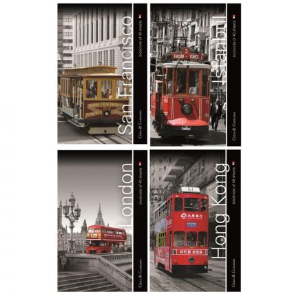 Блокнот Альт Города А5 40 листов в клетку на металлическом гребне (130х200 мм) Блокнот Альт Города А5 40 листов в клетку на металлическом гребне (130х200 мм)